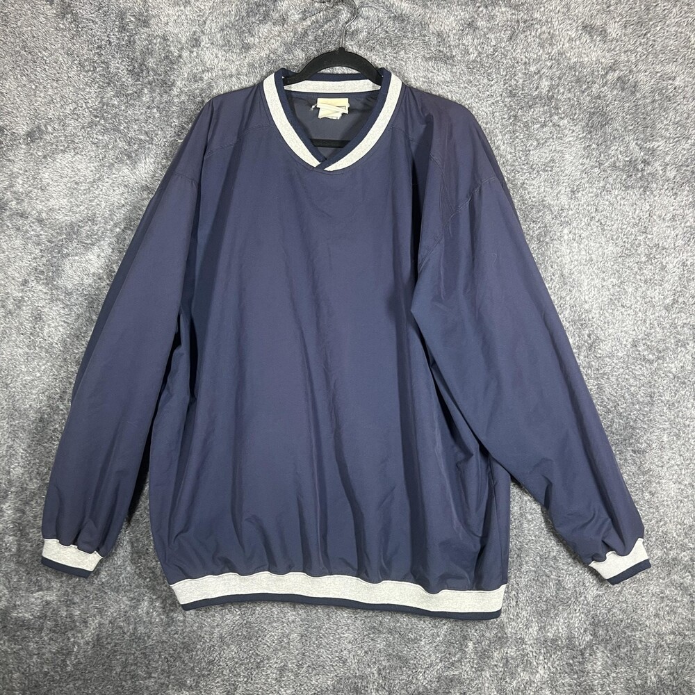 Lee Pullover Mens Extra Large Navy Blue Windbreaker Lightweight Vintage